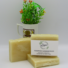 Load image into Gallery viewer, Rosemary Peppermint Shampoo &amp; Body Bar