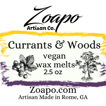 Load image into Gallery viewer, Currants and Woods Vegan Wax Melts