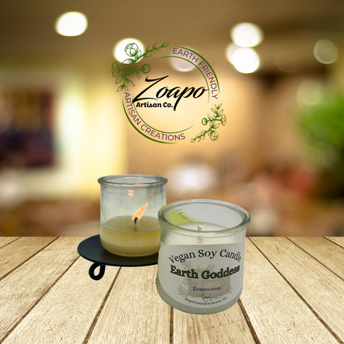 Small Earth Goddess Vegan Candle