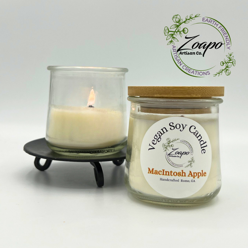 Small Macintosh Apple Vegan Candle