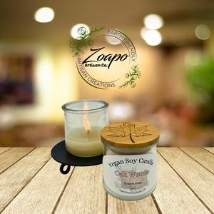 Small Oak and Woods Vegan Candle