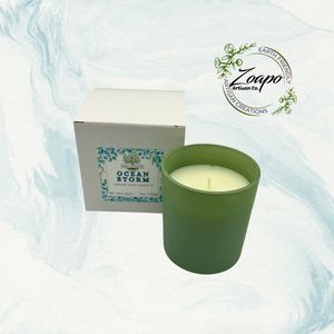 Sage Green Jar Ocean Storm Vegan Candle