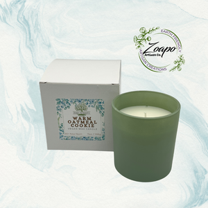 Sage Green Jar Warm Oatmeal Cookie Vegan Candle