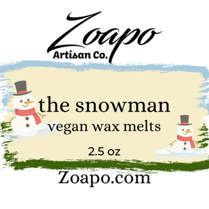 the Snowman Vegan Wax Melts